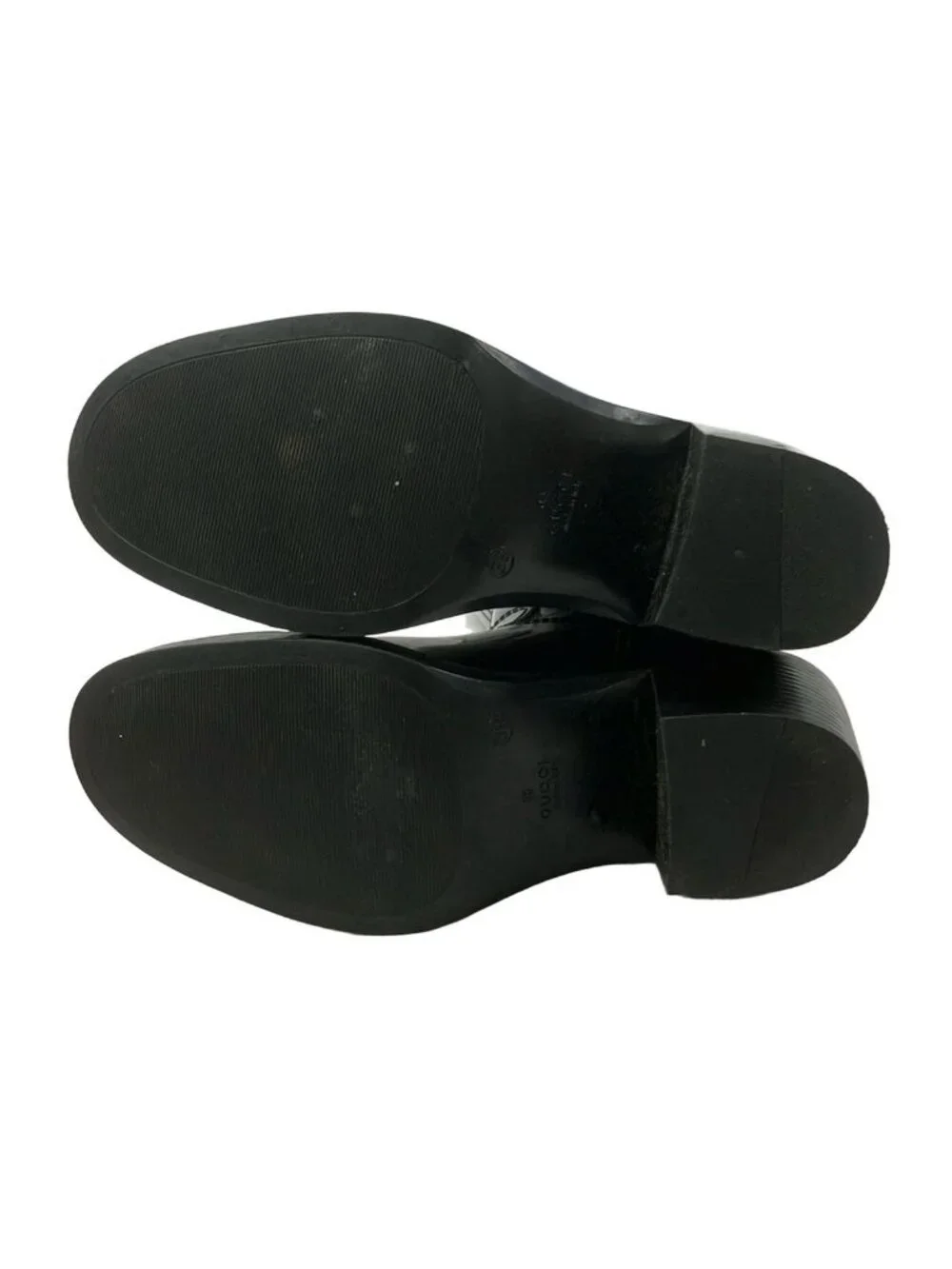 Gucci Rain Boots 39 Black Interlocking